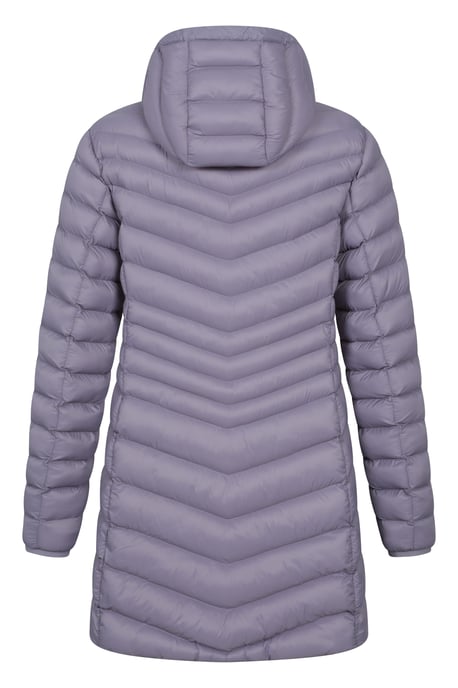 'Florence' Women's Long Padded Jacket Water Resistant Winter Coat Purple - Image 3