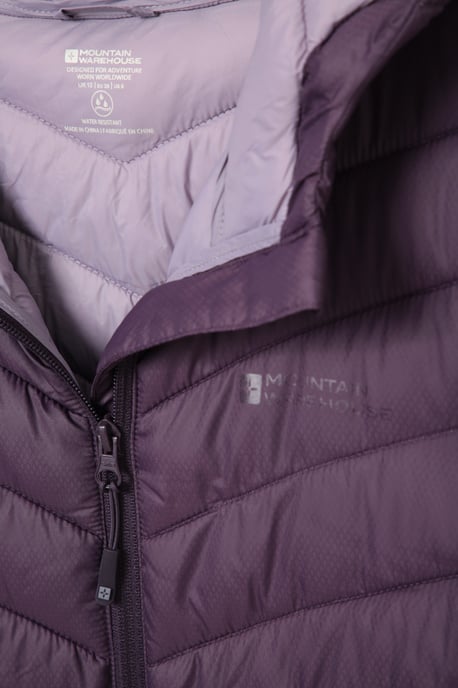 'Seasons' Women's Padded Jacket Water Resistant Winter Coat Purple - Image 4