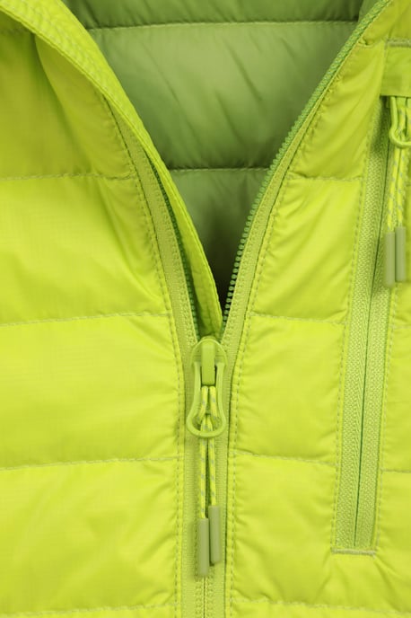 'Henry II' Men's Down Padded Jacket Water Resistant Hooded Puffer Winter Coat Lime Green - Image 6