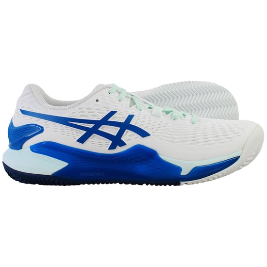 Asics Gel-Resolution 9 Clay Womens White Tennis Shoes - Image 4