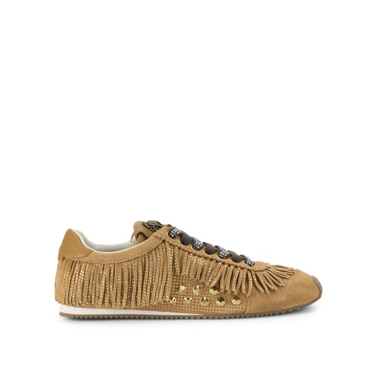 Kurt Geiger London Suede Islington Fringe Sneaker Sneakers - Image 1