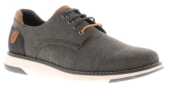 Hush Puppies Mens Shoes Canvas Memory Foam Bruce grey - Image 1