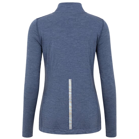 Asics MetaRun Warm Womens Blue Top - Image 2