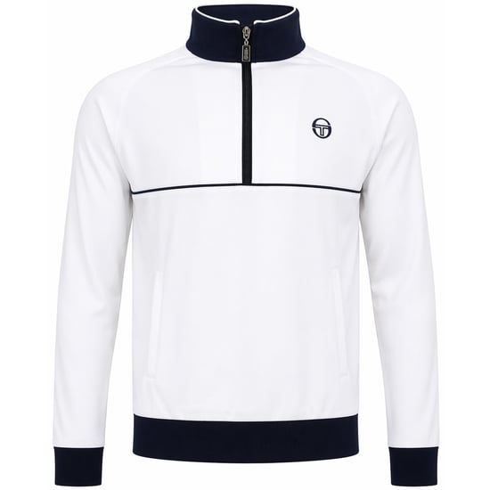 Sergio Tacchini Orion Mens White/Navy Track Top - Image 1