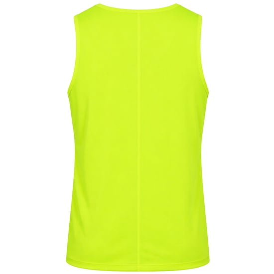 Asics Core Logo Mens Yellow Singlet Vest - Image 2