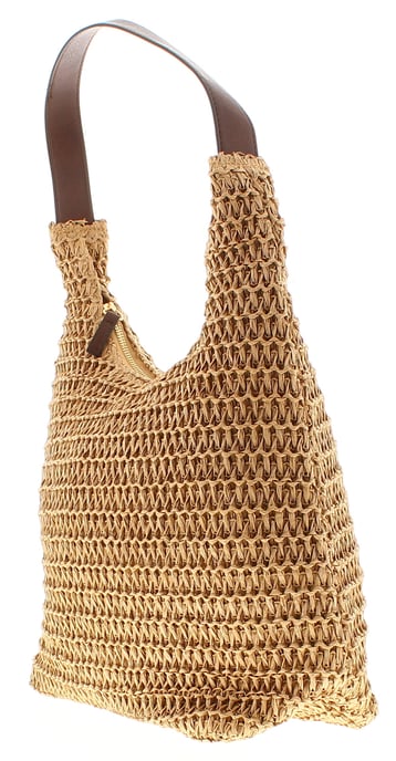 Womens Summer Shoulder Bag Relax Zip Fastening brown - Image 2