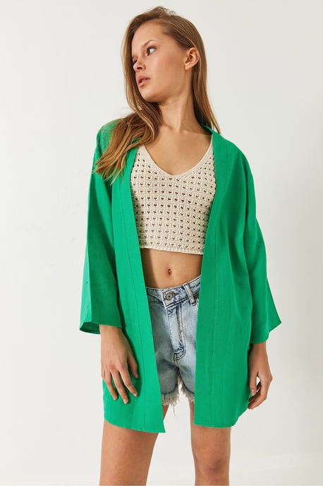 Viskose Linnen Blend Kimono - Image 2
