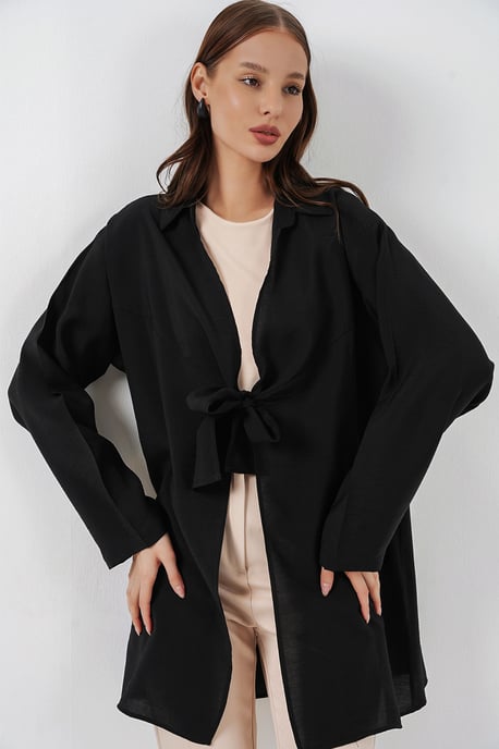 Kimonojack met Lange Mouwen en Strikdetails - Image 3