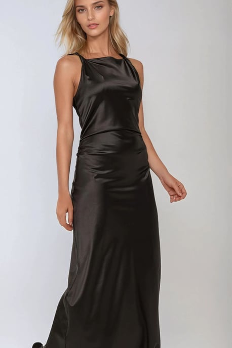 Satin Maxi Jurk - Image 3