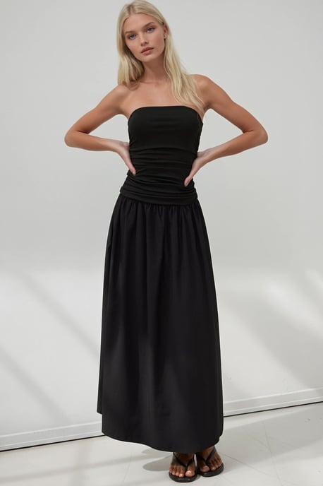 Strapless Maxi Jurk Details - Image 4