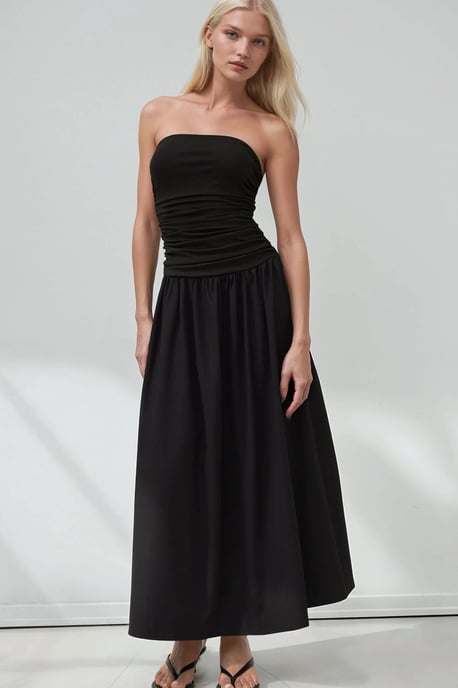Strapless Maxi Jurk Details - Image 5