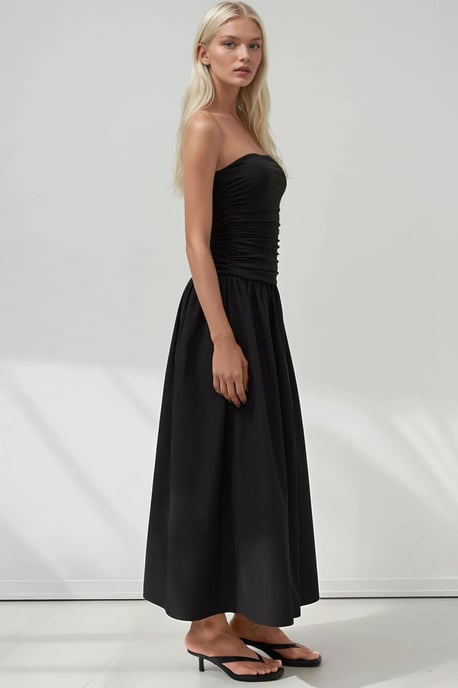 Strapless Maxi Jurk Details - Image 6