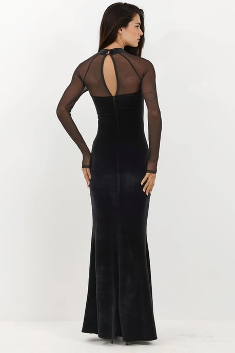 Velvet Bodycon Avondjurk met Lange Mouwen - Image 4