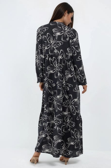 Comfortabele Geprinte Maxi-Jurk - Image 3