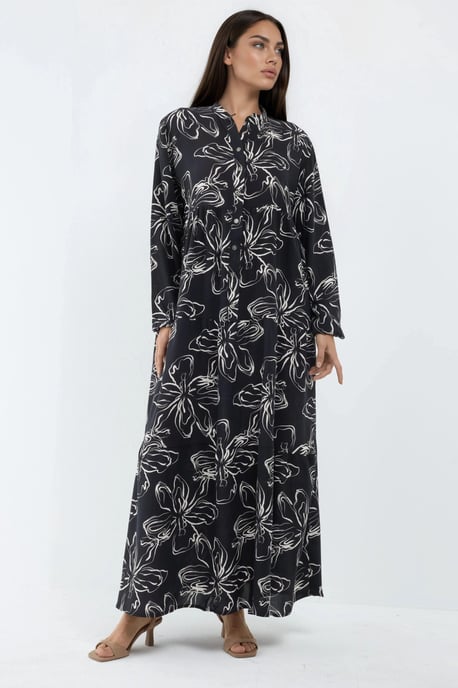 Comfortabele Geprinte Maxi-Jurk - Image 5