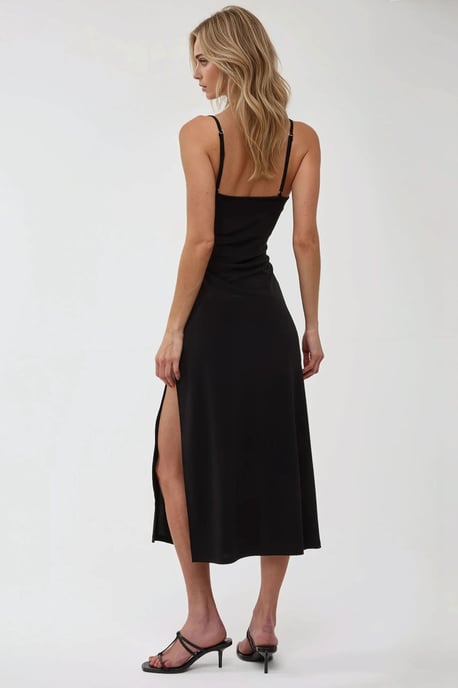 Bodycon Maxi-jurk met Zijsplit - Image 3