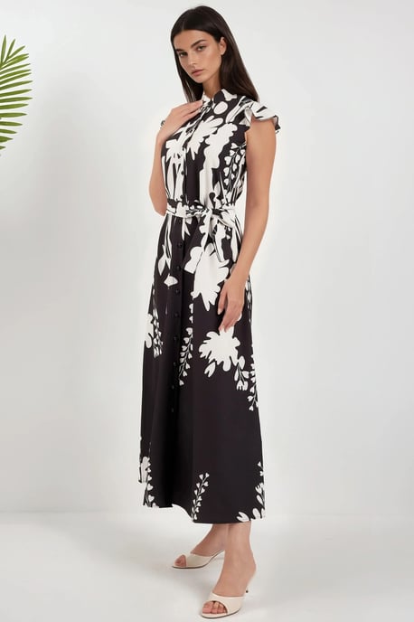 Floral Tippet Maxi Dress - Image 3