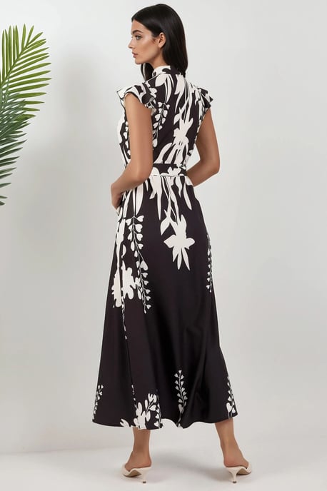 Floral Tippet Maxi Dress - Image 4