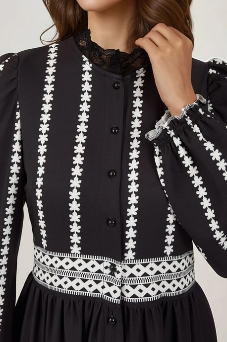 Bloeiende Tippet Maxi-jurk - Image 4