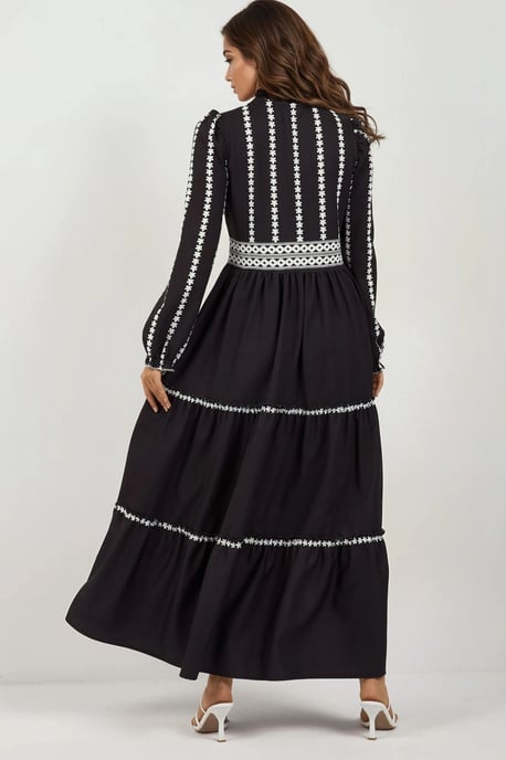 Bloeiende Tippet Maxi-jurk - Image 5