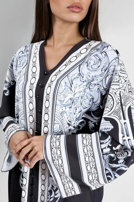 Geprinte Maxi-jurk met V-hals - Image 5