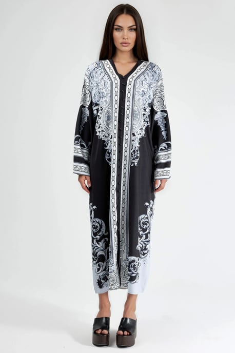 Geprinte Maxi-jurk met V-hals - Image 6