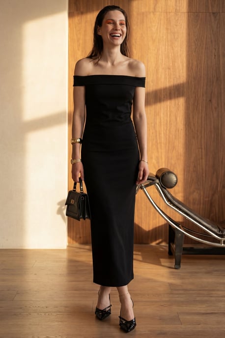 One-Shoulder Bodycon Maxi Jurk met Split - Image 5