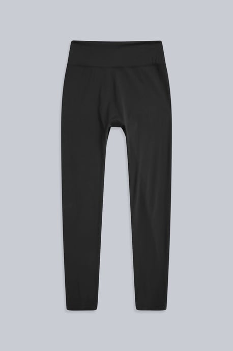 'Leah' Women's High Rise Leggings Moisture Wicking Stretchy Bottoms Black - Image 6