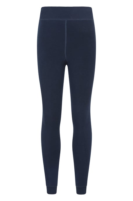 Women's Fluffy Fleece Lined Leggings Winter Warm Comfy Bottoms Navy - Image 5