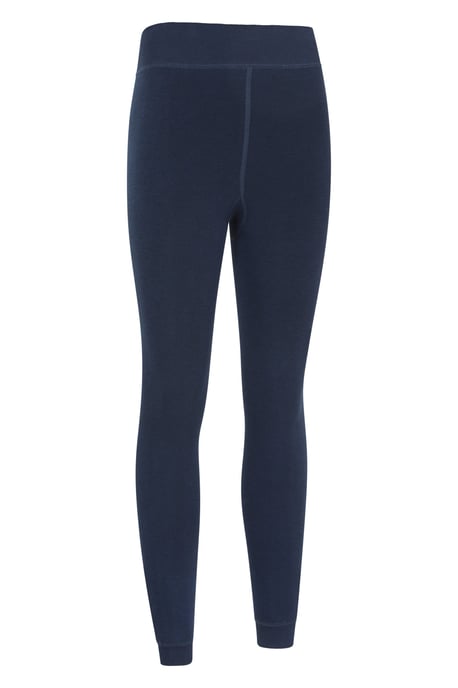 Women's Fluffy Fleece Lined Leggings Winter Warm Comfy Bottoms Navy - Image 6