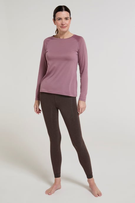 Women's Fluffy Fleece Lined Leggings Winter Warm Comfy Bottoms Taupe - Image 2