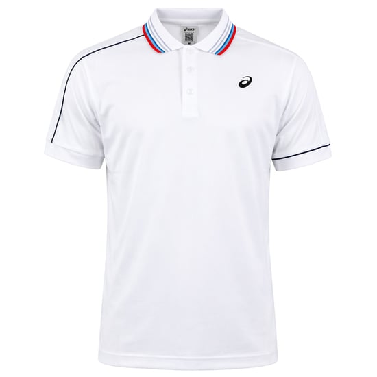 Asics Classic Mens White Tennis Polo Shirt - Image 1