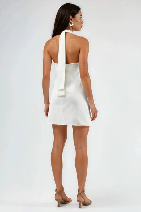 Halter-Neck Open-Back jurk - Image 3