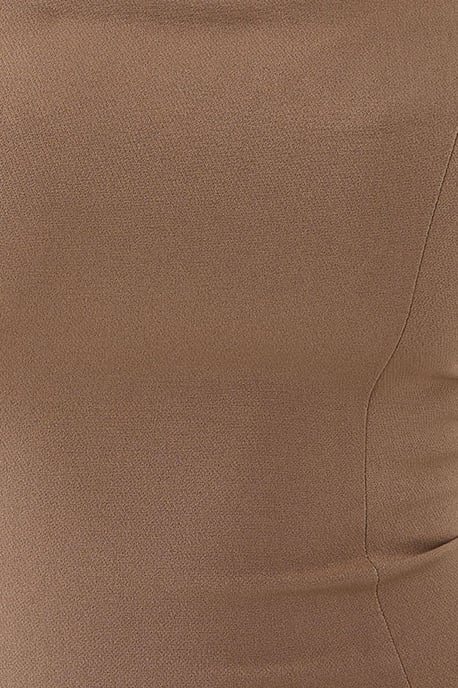 Texturerad Fyrkantig Krage Bodycon Mini Klänning - Image 6