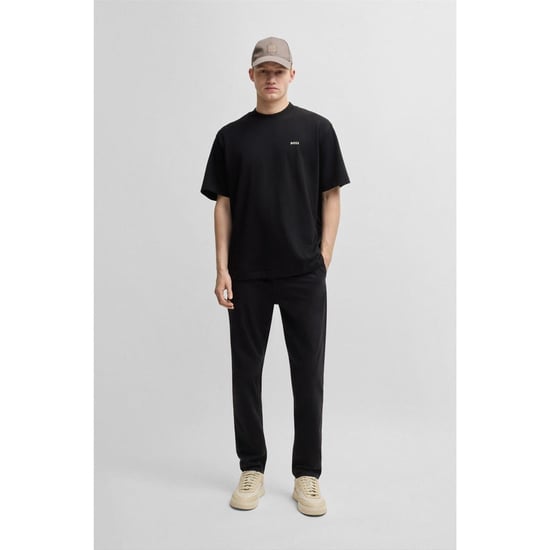 Men's Boss Oversize Fit Crew Neck T-Shirt in Black 001 - Image 5
