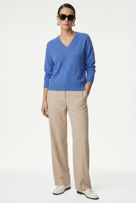 Wool Blend V-neck Jumper - Image 1
