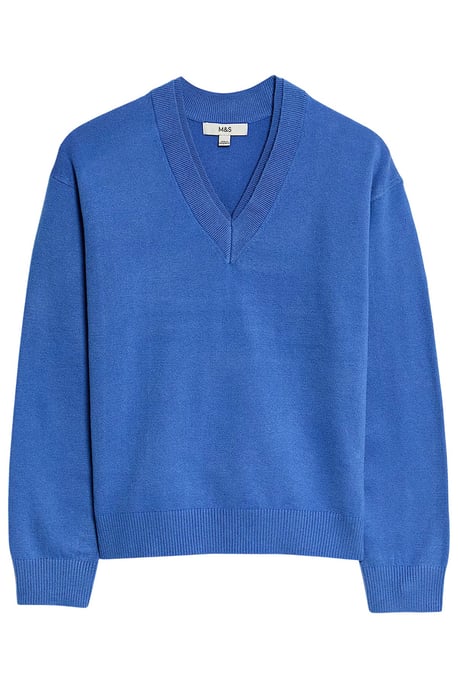 Wool Blend V-neck Jumper - Image 2