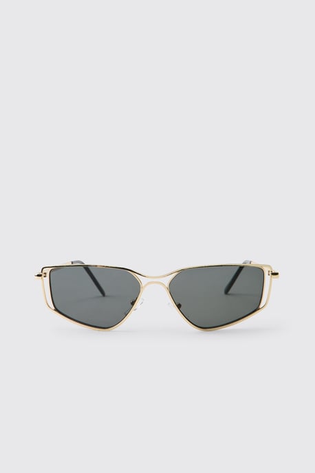 Vintage Wire Frame Geometric Sunglasses - Image 2