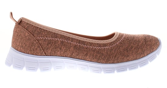 Platino Womens Flat Shoes Pumps Fluke Slip On pink - Image 2