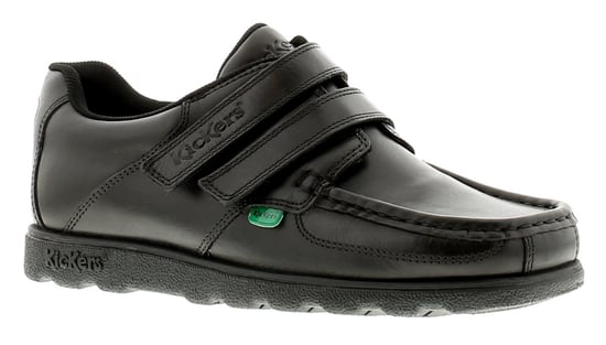 Kickers Boys School Shoes Fragma Strap 3 Youth Leather Touch Fastening black - Image 1