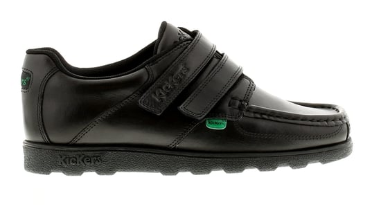 Kickers Boys School Shoes Fragma Strap 3 Youth Leather Touch Fastening black - Image 2