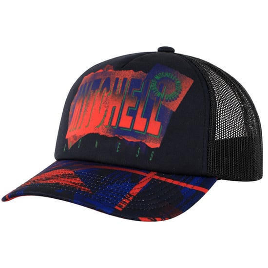 Mitchell & Ness Branded Big Face Trucker Black Cap - Image 1