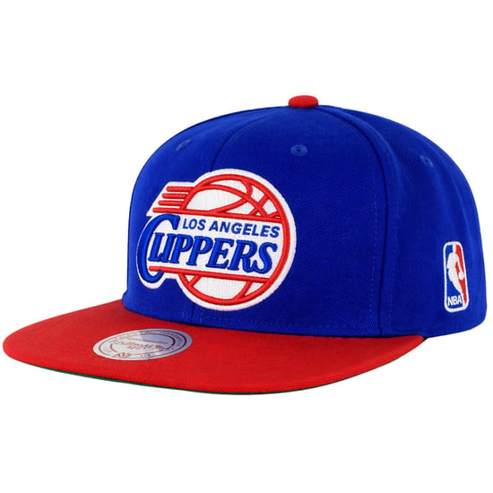Mitchell & Ness NBA LA Clippers XL Logo 2-Tone Blue/Red Cap - Image 1