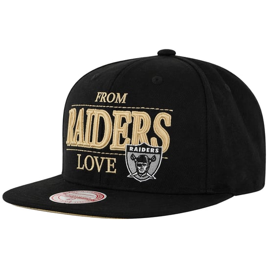 Mitchell & Ness NFL Oakland Raiders With Love Black Cap - Image 1