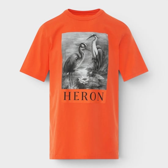 Heron Preston Heron Logo Tee Orange Black - Image 1