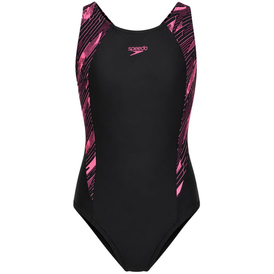 Speedo Hyperboom Splice Muscleback Kids Black Swimsuit - Image 1