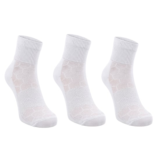 Asics 3-pack Easy Quarter White Socks - Image 1
