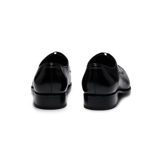 Men's Boss Rill Derb Lace-Up Almond Toe Oxfords in Black - Image 2