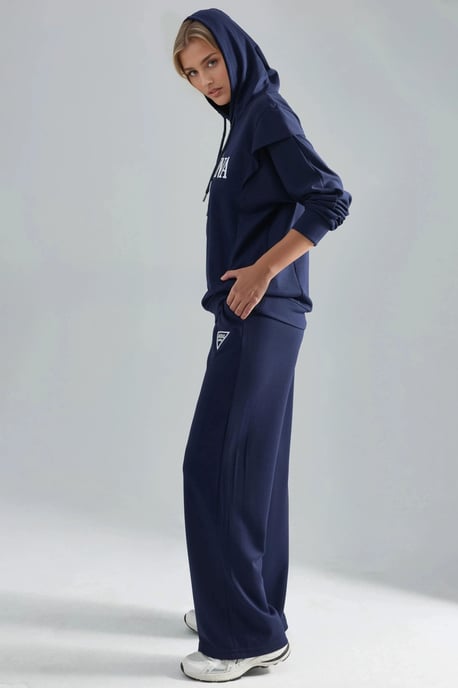 Modal Touch Embroidered Hooded Two-Piece Set - Image 2