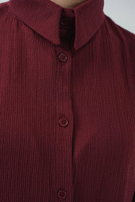 Textured Long Sleeve Knit Shirt & Pants Knitted Co-ord Set - Image 5